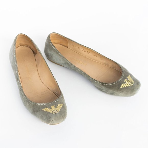 Giorgio Armani Suede Flats- Size 39 - Picture 1 of 8
